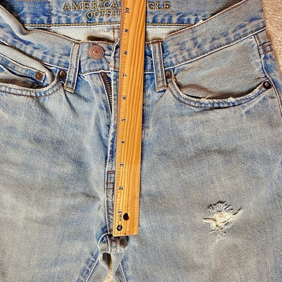 American Eagles Slim Straight Jeans Denim 100% Cotton Size US 26/28 - Pre-Loved - Picture 12 of 16